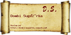 Dombi Sugárka névjegykártya